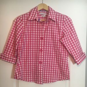 NWOT Foxcroft Pink Top